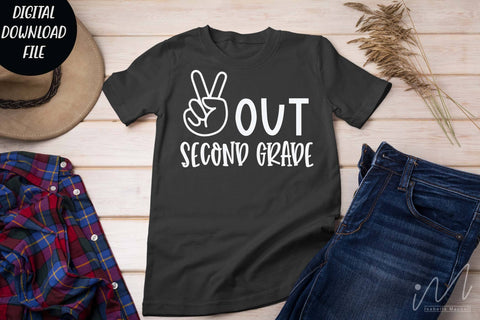 Peace out second grade svg, second grade teacher svg SVG Isabella Machell 