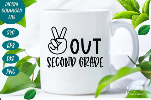 Peace out second grade svg, second grade teacher svg SVG Isabella Machell 