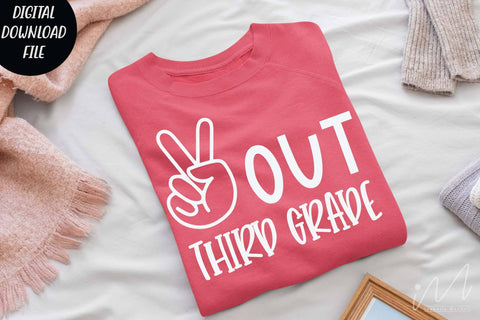 Peace out third grade svg, third grade teacher svg, third grade t shirt svg SVG Isabella Machell 