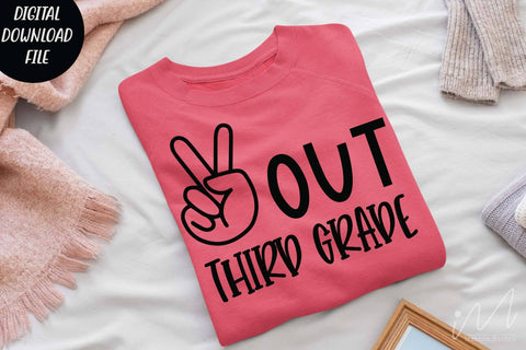 Peace out third grade svg, third grade teacher svg, third grade t shirt svg SVG Isabella Machell 
