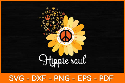Peace Sign Hippie Soul Svg Design SVG artprintfile 
