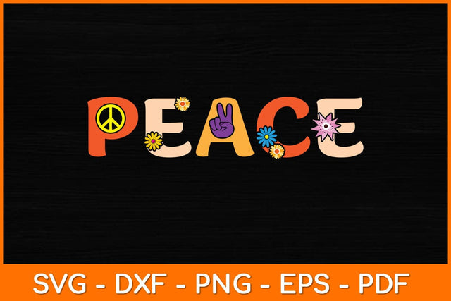 Peace Sign Hippie Svg Design SVG artprintfile 