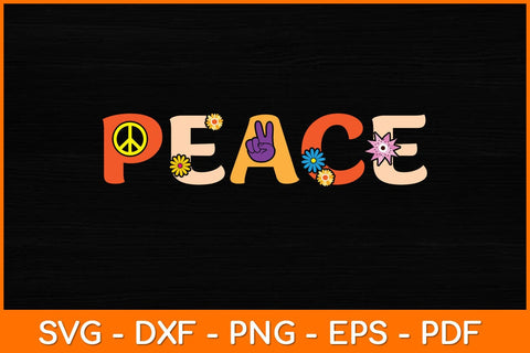 Peace Sign Hippie Svg Design SVG artprintfile 