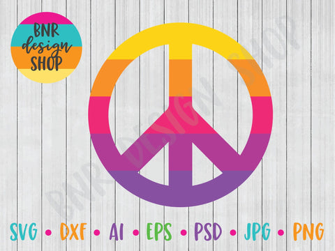 Peace Sign SVG SVG BNRDesignShop 