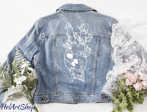 Peace Sign SVG, Wildflowers SVG SVG _HelArtShop_ 