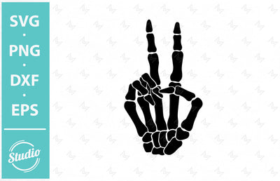 Peace Skeleton Hand Svg, Png, Dxf, Skeleton hand Svg SVG SailorMoonDigitals 