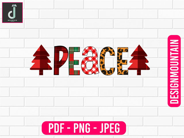 peace sublimation design, Christmas Sublimation Bundle, Christmas PNG, Christmas Designs PNG, Sublimation Alihossainbd 
