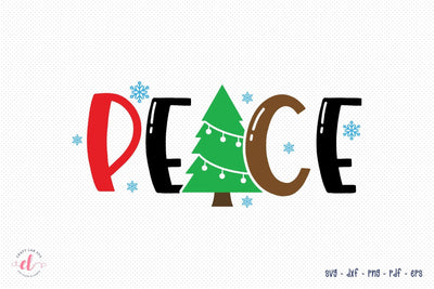 Peace SVG, Christmas SVG Cut File SVG CraftLabSVG 
