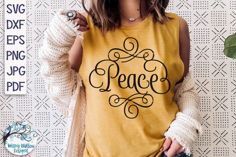 Peace SVG SVG Wispy Willow Designs 