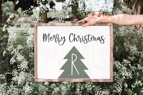 Peace Trees - A Decorative Christmas Font Font KA Designs 