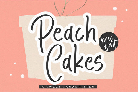 Peach Cakes Font Aestherica Studio 