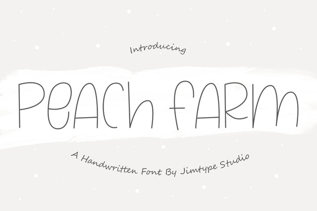 Peach Farm Font Jimtype Studio 
