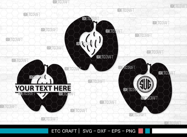 Peach Fruit Monogram SVG Cut File | Peach Svg | Fruit Svg | Peach Slice Svg | Peach Bundle | Summer SVG | Peach Clipart SVG ETC Craft 