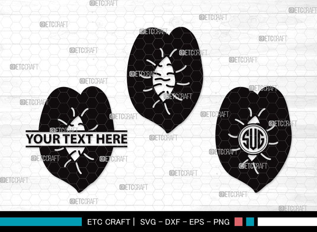 Peach Fruit Monogram SVG Cut File | Peach Svg | Fruit Svg | Peach Slice Svg | Peach Bundle | Summer SVG | Peach Clipart SVG ETC Craft 