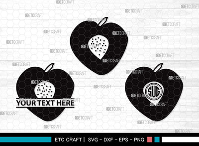 Peach Fruit Monogram SVG Cut File | Peach Svg | Fruit Svg | Peach Slice Svg | Peach Bundle | Summer SVG | Peach Clipart SVG ETC Craft 