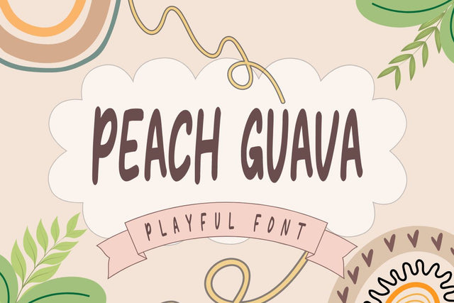 Peach Guava - Playful Font Font Masyafi Studio 