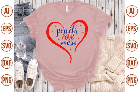 peach love america svg SVG nirmal108roy 