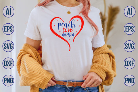 peach love america svg SVG nirmal108roy 