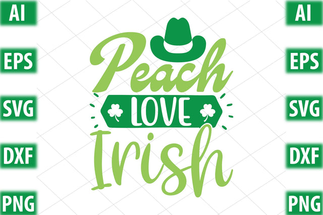 Peach love irish SVG SVGista 