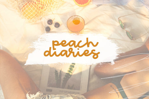 Peach Market - Handwritten Script Font Font KA Designs 