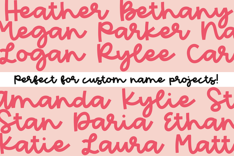 Peach Market - Handwritten Script Font Font KA Designs 