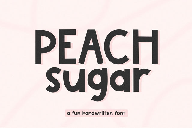 Peach Sugar - Fun Handwritten Font Font KA Designs 