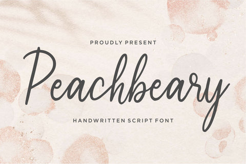 Peachbeary Font Qwrtype Foundry 