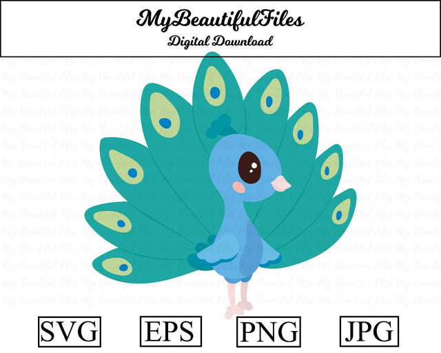 Peacock - Animal SVG MyBeautifulFiles 