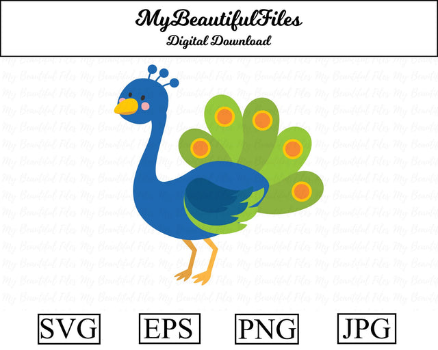 peacock - animal SVG MyBeautifulFiles 