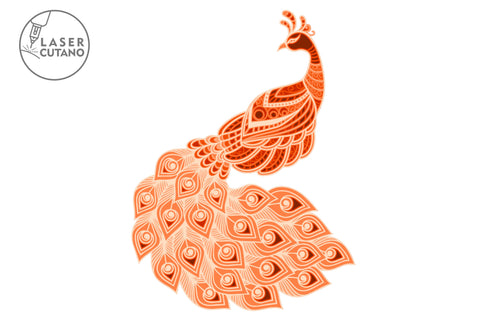 PEACOCK Cut Template BIRD SVG Multilayer Laser Cut Files, 3D Designs SVG LaserCutano 
