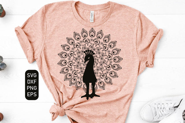 peacock feather Mandala , zentangle peacock feather svgs SVG Paper Switch 
