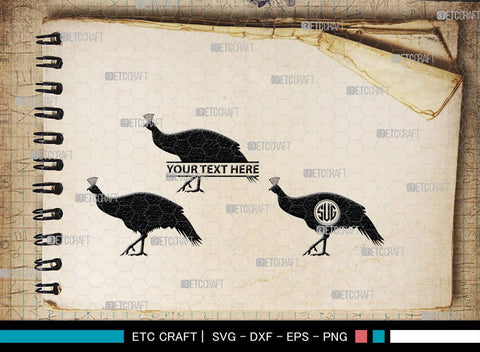 Peacock Monogram, Peacock Silhouette, Peacock SVG, Peacock Bird Svg, Peacock Feathe Svg, Birds Svg, SB00300 SVG ETC Craft 