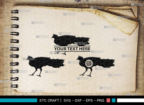 Peacock Monogram, Peacock Silhouette, Peacock SVG, Peacock Bird Svg, Peacock Feathe Svg, Birds Svg, SB00300 SVG ETC Craft 