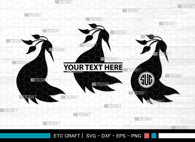 Peacock Monogram, Peacock Silhouette, Peacock SVG, Peacock Bird Svg, Peacock Feathe Svg, Birds Svg, SB00300 SVG ETC Craft 