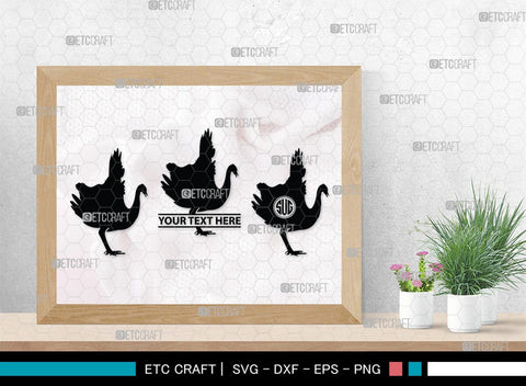 Peacock Monogram, Peacock Silhouette, Peacock SVG, Peacock Bird Svg, Peacock Feathe Svg, Birds Svg, SB00300 SVG ETC Craft 