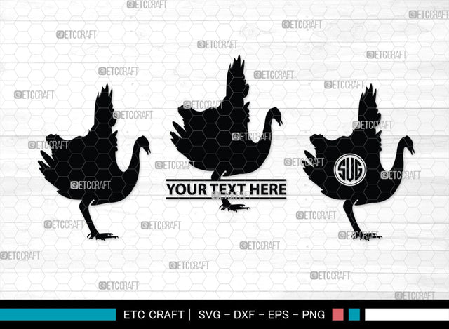 Peacock Monogram, Peacock Silhouette, Peacock SVG, Peacock Bird Svg, Peacock Feathe Svg, Birds Svg, SB00300 SVG ETC Craft 