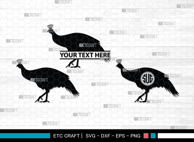 Peacock Monogram, Peacock Silhouette, Peacock SVG, Peacock Bird Svg, Peacock Feathe Svg, Birds Svg, SB00300 SVG ETC Craft 