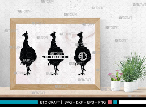 Peacock Monogram, Peacock Silhouette, Peacock SVG, Peacock Bird Svg, Peacock Feathe Svg, Birds Svg, SB00300 SVG ETC Craft 