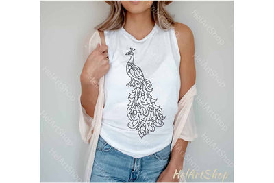 Peacock SVG, Peacock Mandala SVG SVG _HelArtShop_ 