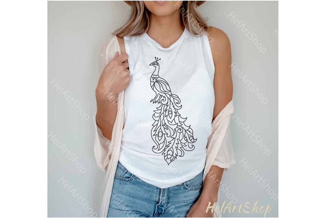 Peacock SVG, Peacock Mandala SVG SVG _HelArtShop_ 