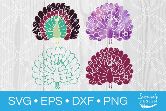 Peacocks SVG SavanasDesign 