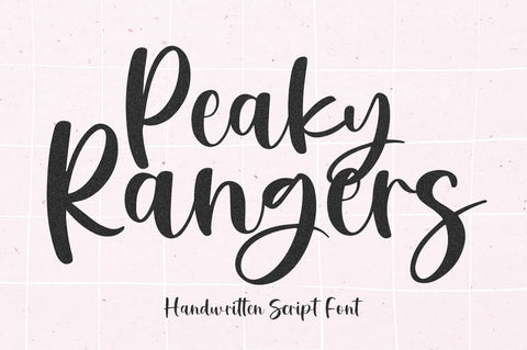Peaky Rangers Font Megatype 