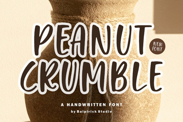 Peanut Crumble a Handwritten Font Font Balpirick 