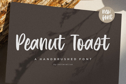 Peanut Toast Handbrushed Font Font Letterative 