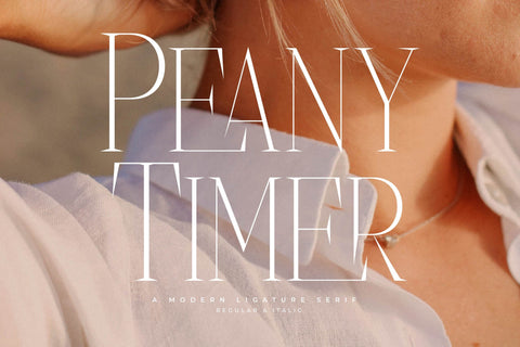 Peany Timer Typeface Font Storytype Studio 