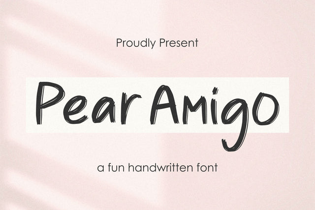 Pear Amigo Font Qwrtype Foundry 