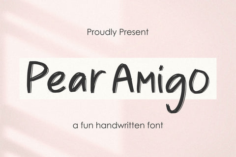Pear Amigo Font Qwrtype Foundry 