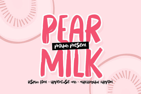 Pear Milk Font Dumadistyle 