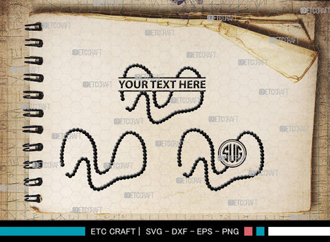 Pearls Monogram, Pearls Silhouette, Pearls SVG, Baby Pearls Svg, Necklace Svg, Pearl Necklace Svg, SB00208 SVG ETC Craft 