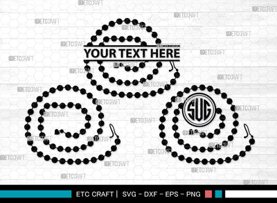 Pearls Monogram, Pearls Silhouette, Pearls SVG, Baby Pearls Svg, Necklace Svg, Pearl Necklace Svg, SB00208 SVG ETC Craft 